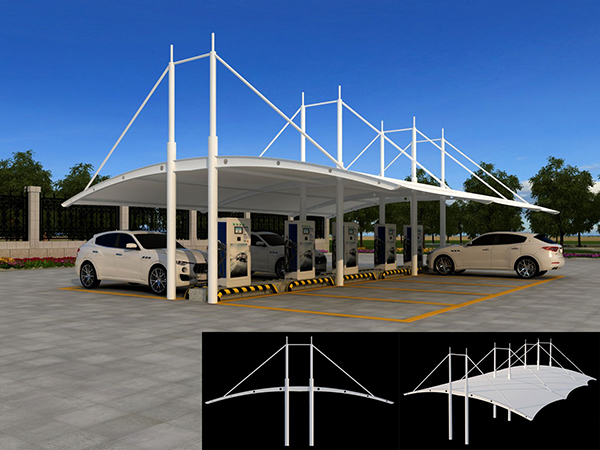 膜结构充电桩