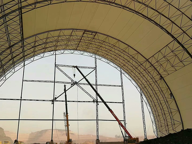 膜结构煤棚